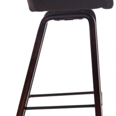 Barová židle Newnan, ořech / černá - 3