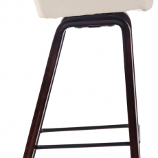 Barová židle Newnan, ořech / krémová - 3