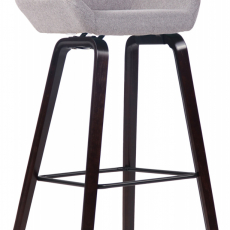 Barová židle Newnan, ořech / šedá - 1
