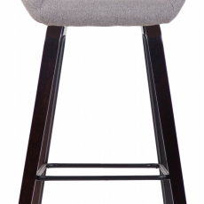 Barová židle Newnan, ořech / šedá - 2