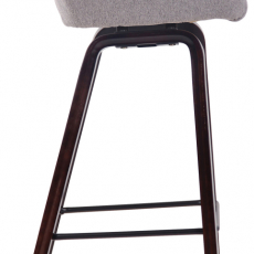 Barová židle Newnan, ořech / šedá - 3