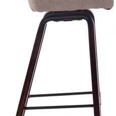 Barová židle Newnan, ořech / taupe - 3