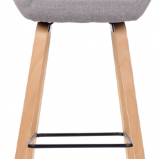 Barová židle Newnan, přírodní / šedá - 2