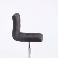 Barová židle Palma, textil, černá - 2