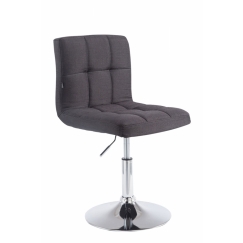 Barová židle Palma, textil, černá