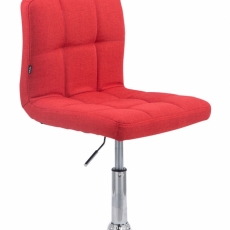 Barová židle Palma, textil, červená - 1