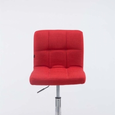 Barová židle Palma, textil, červená - 7