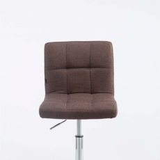 Barová židle Palma, textil, hnědá - 7