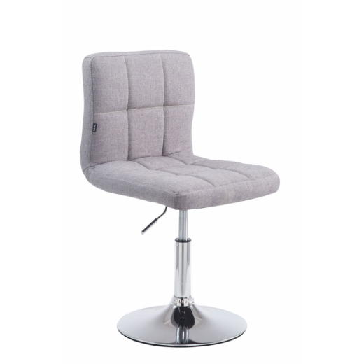 Barová židle Palma, textil, šedá - 1