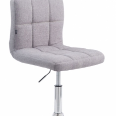 Barová židle Palma, textil, šedá - 1