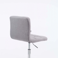 Barová židle Palma, textil, šedá - 3