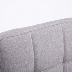 Barová židle Palma, textil, šedá - 5