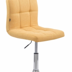 Barová židle Palma, textil, žlutá - 1