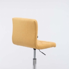 Barová židle Palma, textil, žlutá - 3