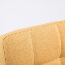 Barová židle Palma, textil, žlutá - 5