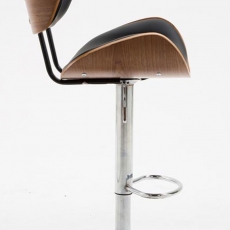 Barová židle Pazio, ořech - 6