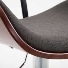 Barová židle Pazio textil, coffee - 8