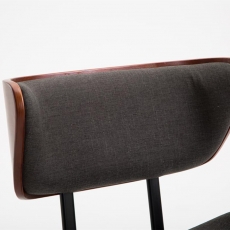 Barová židle Pazio textil, coffee - 10