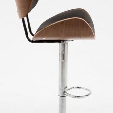 Barová židle Pazio textil, ořech - 6