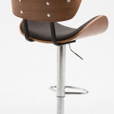 Barová židle Pazio textil, ořech - 8