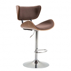 Barová židle Pazio textil, ořech - 4