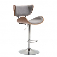 Barová židle Pazio textil, ořech - 1