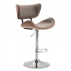 Barová židle Pazio textil, ořech - 3