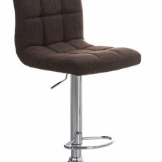 Barová židle Peru, textil, hnědá - 1