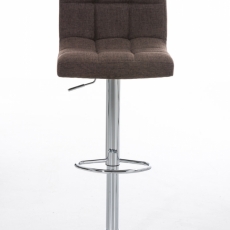 Barová židle Peru, textil, hnědá - 2