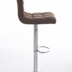 Barová židle Peru, textil, hnědá - 3
