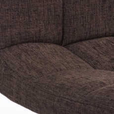Barová židle Peru, textil, hnědá - 6