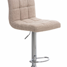 Barová židle Peru, textil, krémová - 1