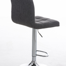 Barová židle Peru, textil, světle šedá - 4