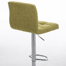 Barová židle Peru, textil, světle zelená - 4