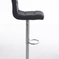 Barová židle Peru, textil, tmavě šedá - 3