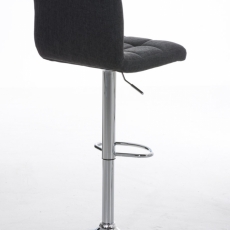 Barová židle Peru, textil, tmavě šedá - 4