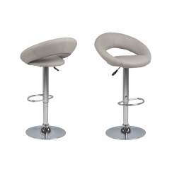 Barová židle Plump, syntetická kůže, taupe