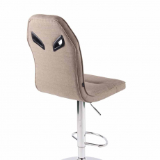 Barová židle Prost, textil, taupe - 4