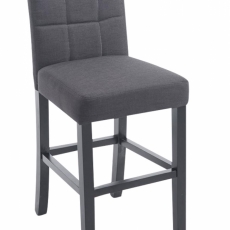 Barová židle Ralf, tmavě šedá - 1
