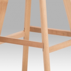 Barová židle s dřevěnou podnoží Alexis, cappuccino - 7