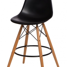 Barová židle s dřevěnou podnoží Desire - 1
