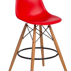 Barová židle s dřevěnou podnoží Desire - 6