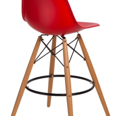 Barová židle s dřevěnou podnoží Desire - 18