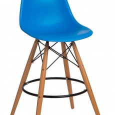 Barová židle s dřevěnou podnoží Desire - 13