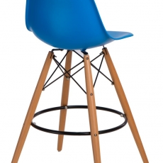 Barová židle s dřevěnou podnoží Desire - 19