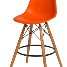 Barová židle s dřevěnou podnoží Desire - 14