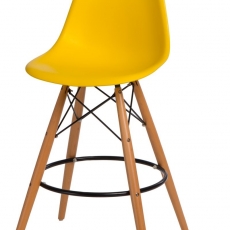 Barová židle s dřevěnou podnoží Desire - 16