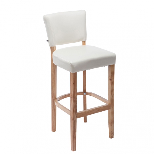 Barová židle s dřevěnou podnoží Ellen - 1