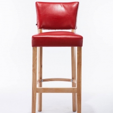 Barová židle s dřevěnou podnoží Ellen - 6