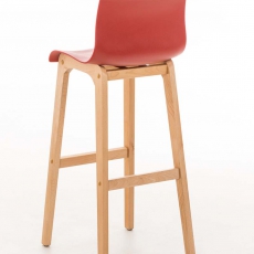 Barová židle s dřevěnou podnoží Luxor - 9